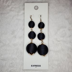 Black Drop Earrings